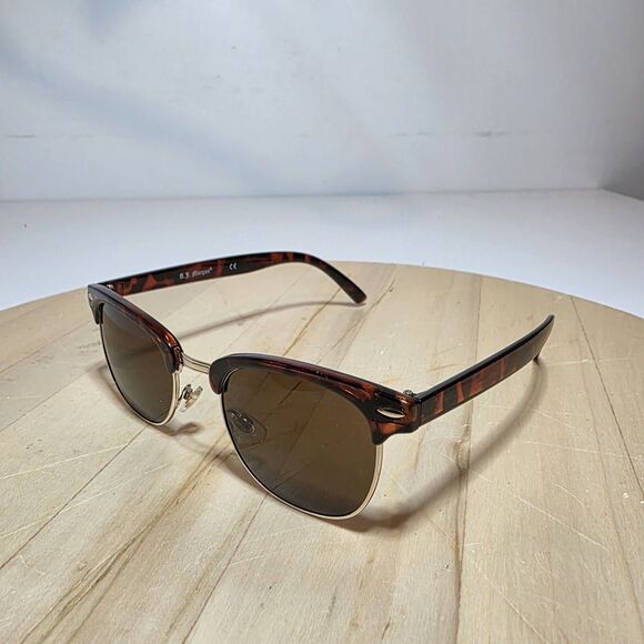 A.J. Morgan 53394 Soho Rectangular Sunglasses Brown Tortoise Unisex No Case - Picture 2 of 10